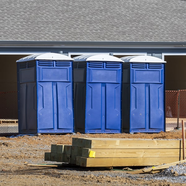 what is the expected delivery and pickup timeframe for the portable toilets in East Union PA